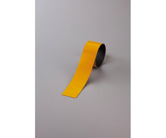 日本緑十字社 マグネットシート　反射タイプ　黄　マグネ50H-Y　50mm幅×1M 1巻 312215