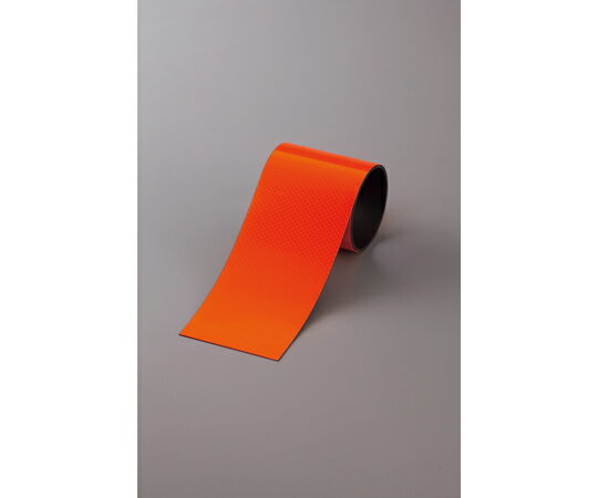 日本緑十字社 マグネットシート　高輝度プリズム反射タイプ　蛍光イエロー　マグネ100PH-KYR　100mm幅×..