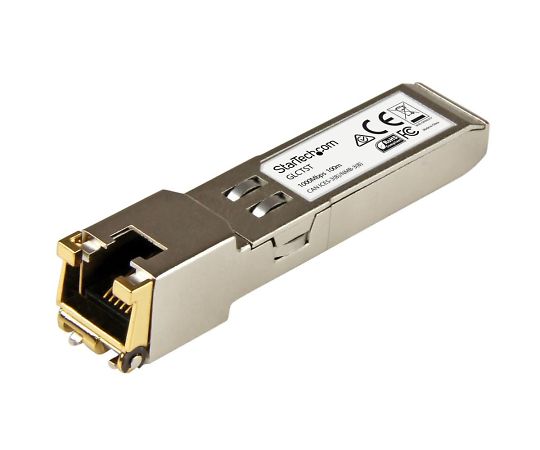 Startech SFPモジュール/Cisco製品GLC-T互換/1000BASE-T準拠RJ45銅線トランシーバ 1個 GLCTST