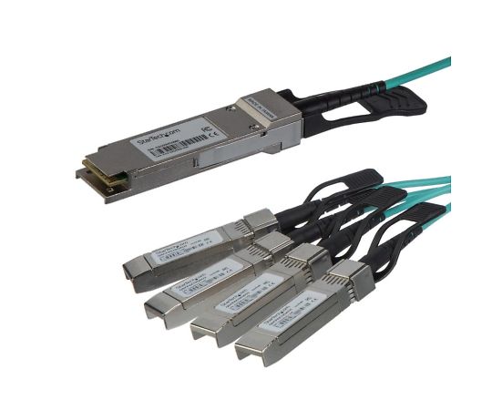 Startech AOCブレークアウトケーブル/7m/Cisco製品QSFP-4X10G-AOC7M互換/アクティブ光ケーブル/C9300 C3850対応 1個 QSFP4X10GAO7