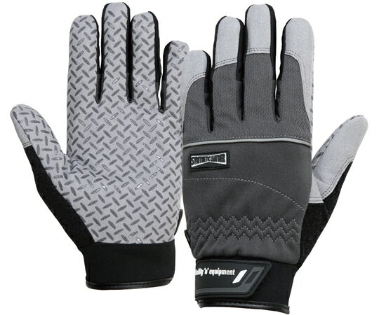 おたふく手袋 MF手袋+シリコンゴム　グレー　3L 1双 K-86