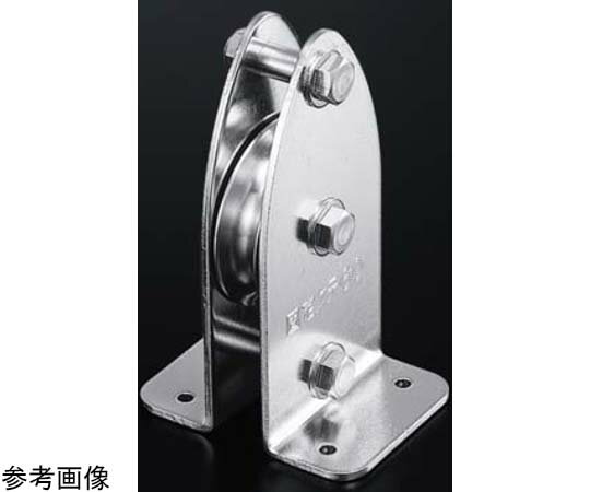 ふじわら 固定ブロック タテ型1車60mm 枠/車材：ステンレス 使用軸受ベアリング（SS 608ZZ） 1個 K60-9B