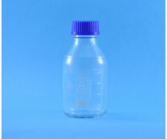 ISOLAB ねじ口瓶 白 500mL 1個