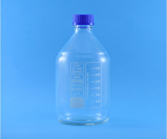 ISOLAB ねじ口瓶 白 2000mL 1個