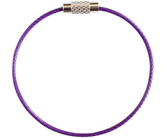 ニッサチェイン キーワイヤー 紫 160mm 1個 P-1756