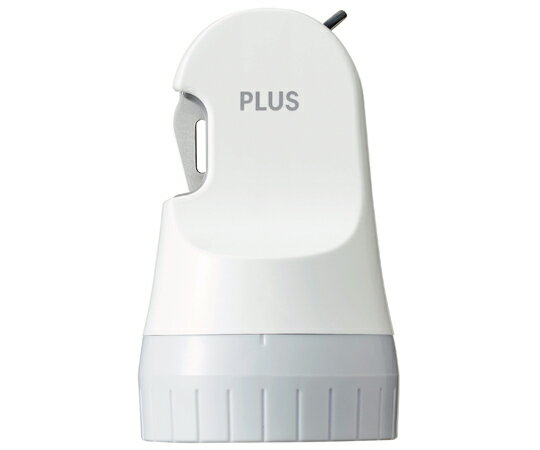 【PLUS】 個人情報保護スタンプ ローラーケシポン 箱用オープナー ホワイト IS-580CM(40976)