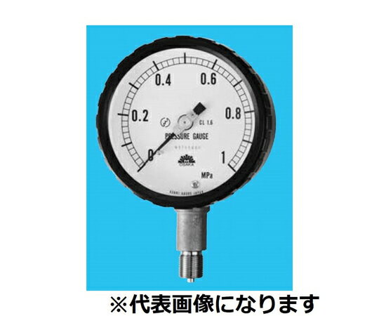 ●圧力指示の読み取りが容易で、取り扱いも簡単です。●外部形状：縁なし形（A型）●ねじの種類：G●接続部：U3/8●面形（φmm）：150●精度等級：1.6●圧力範囲（MPA）：0〜25●ケース材質：樹脂●ネジ部材質：BS（一般用）●性能：蒸気用耐震形