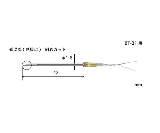 安立計器 BTシリーズ用交換用針 BTNシリーズ 5本/1組 1組(5個入) BTN-31E