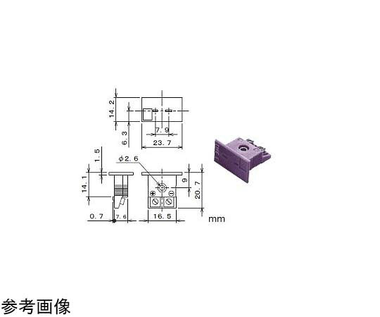安立計器 熱電対コネクタ ANPプラグ 熱電対の種類：Eタイプ 形状：P 材質：ナイロン 1個 ANP-E-P-L