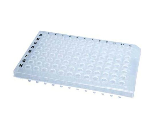 BMBio ECO PCRプレート 96well ハーフスカート 0.2ml ナチュラル 1セット（10枚×5個入） 1セット(10枚×5個入) PCR-96-PE2