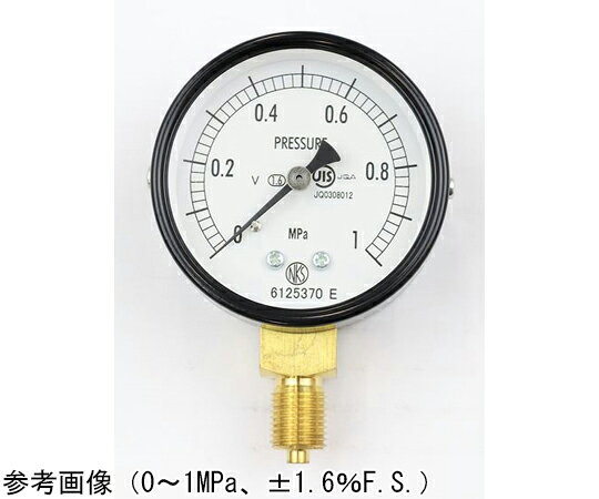 長野計器 普通形圧力計（Φ60） 立形A枠 耐振用 15MPa 1個 AA10-121