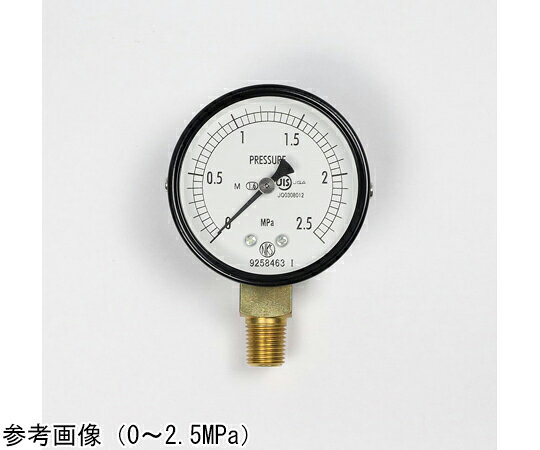 長野計器 普通形圧力計（Φ60） 立形A枠 蒸気用 1MPa 1個 AA10-171
