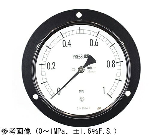長野計器 普通形圧力計（Φ100） 埋込形D枠（取付穴） 35MPa 1個 AE15-241