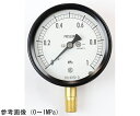 長野計器 密閉型圧力計(75Φ) 立形A枠 -0.1〜0.25MPa 1個 BC10-171(4)