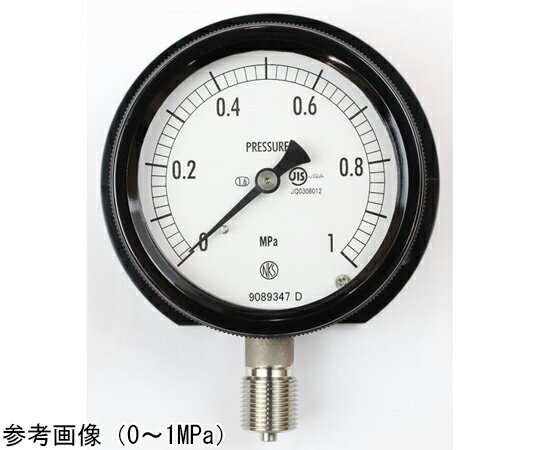 長野計器 密閉型圧力計（75Φ） 立形B枠 25MPa 1個 BC12-233