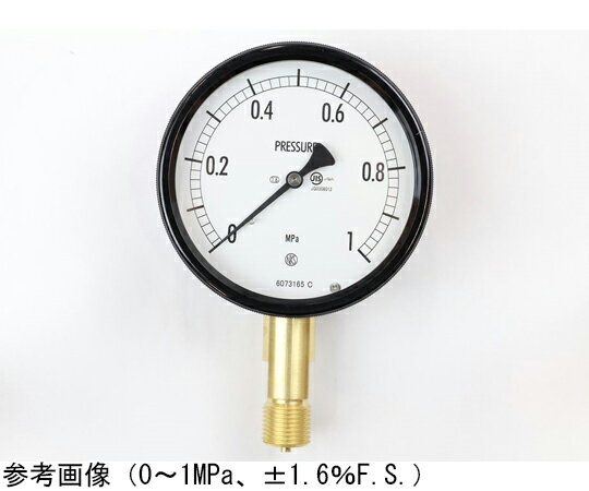 長野計器 密閉型圧力計（100Φ） 立形A枠 0.1MPa 1個 BE12-141(4)