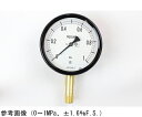 長野計器 密閉型圧力計(100Φ) 立形A枠 0.1MPa 1個 BE12-181(4)