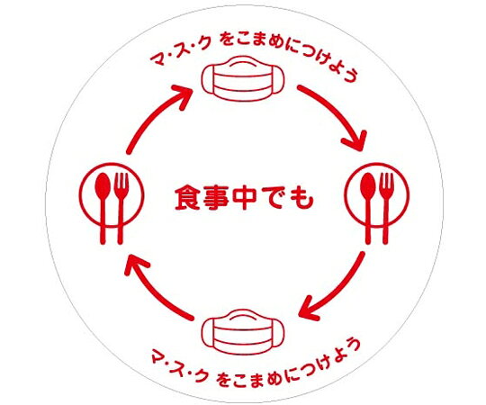 尚美堂 紙コースター 感染症対策表記 200枚×20袋入 1ケース(200枚×20袋入) 013414