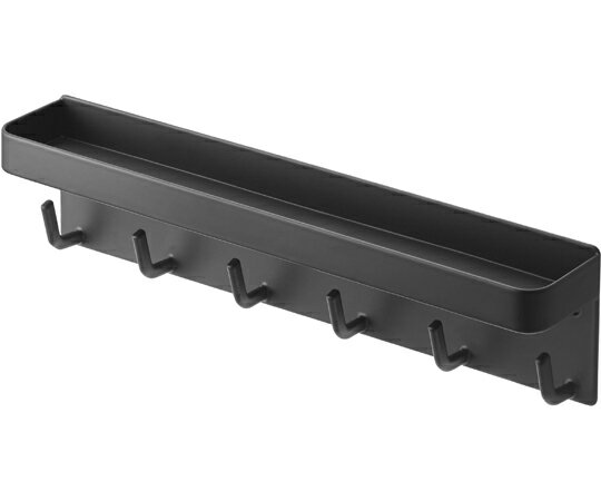 山崎実業 マグネットキーフック＆トレイ スマート ブラック 1個 2755