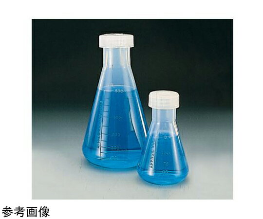 Thermo　Scientific　Nalgene 三角フラスコ（PMP）（スクリューキャップ付き） 500mL 1箱(4本×1包入) 4109-0500JP