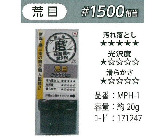 ハインズワーク 研磨屋の磨き粉プチシリーズ 荒目 #1500相当 20g 1個 MPH-1