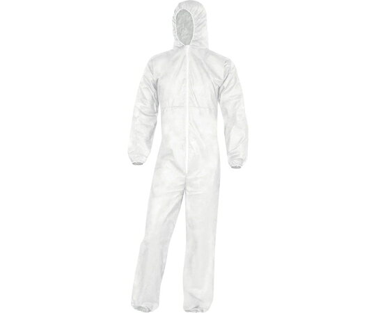 セーフラン安全用品 PO106 オーバーオール 不織布ツナギ 個包装 Lサイズ 50着入 1箱(50着入) D0069C-L