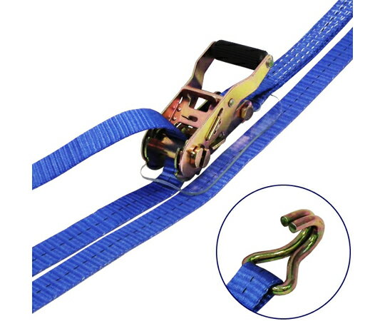 ●ラチェットバックル式カギフックのラッシングベルト、握り易いバックルと柔軟強度な繊維ベルトで荷に優しく簡単安全に荷締め作業ができます。●トラックの荷物運搬に大人気の「FREAKラッシングベルト LBA25JH750 シリーズ」使用頻度も高く...