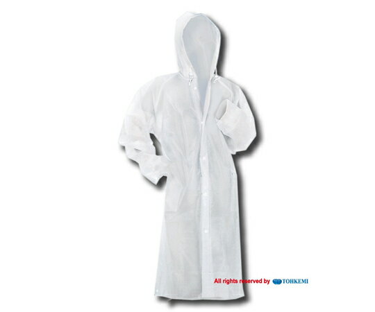 トオケミ EVAレインコート ホワイト F 1枚
