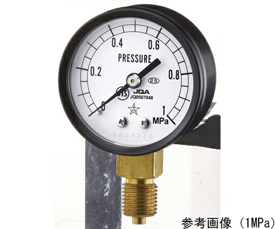 ●圧力の瞬時変化の割合が、1秒間当たり全圧力の3％を超えない定圧力の測定用として空気、水、油等の計測に用いられます。●規格についてはJIS B 7505-1ブルドン管圧力計に準拠しております。●精度：±2.5％FS●ケース形状：A●接続部サイズ：G1/4B●大きさ：50mm
