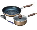 和平フレイズ ブラナーノ IH対応片手鍋18cm&フライパン26cm(ツール付) 1セット MB-2397