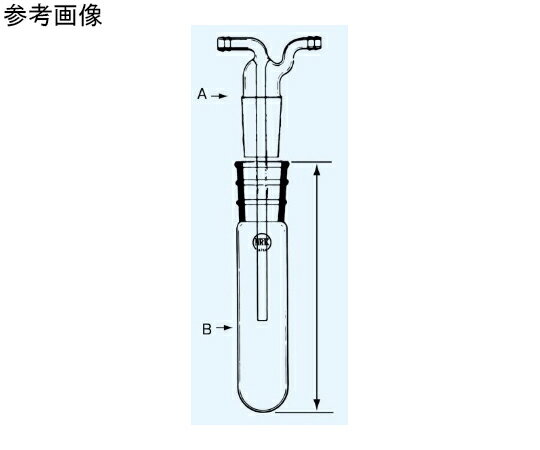 日本理化学器械 中管（トラップ 500mL用） 1個 695-500A