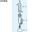 日本理化学器械 脂肪抽出器(中型)ソックスレー 固体型セット フラスコ300mL 1個付 1個 155-45294