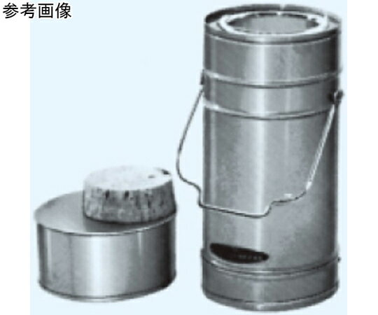 日本理化学器械 ジュワー瓶A型ケース付 内寸法65×深さ185 500mL 1個 696-500A