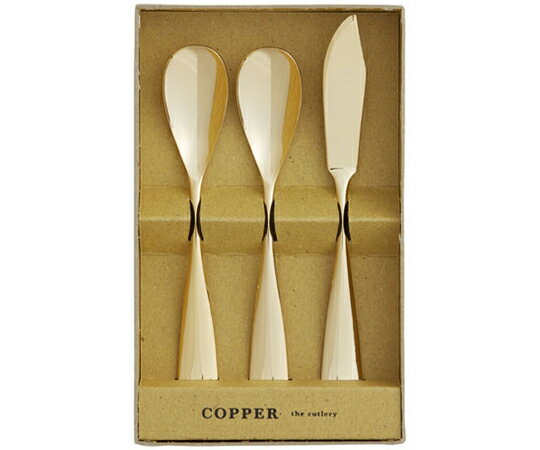 ť COPPER the cutlery ꡼ॹס2ܡХʥա1 3pcå  1 CIB-3GDm...