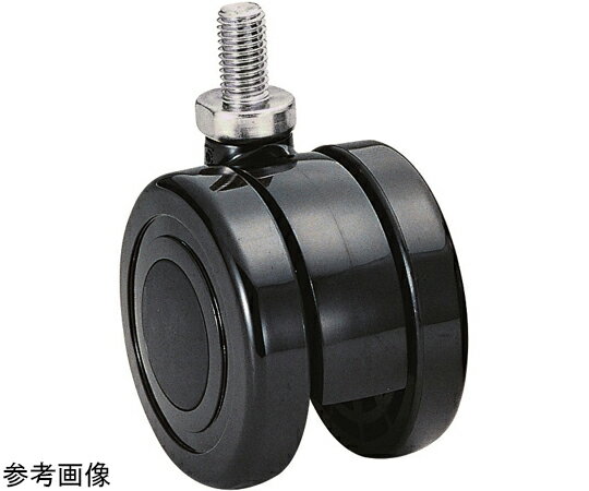東海キャスター 双輪キャスター φ60 自在 ネジ式 1個 TY60N16L-25