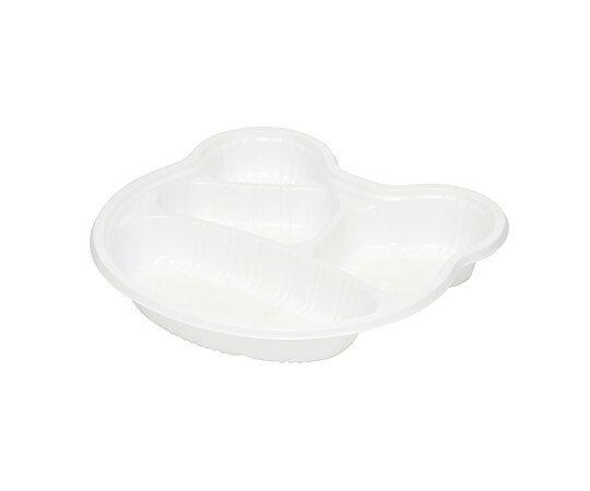 タカギ産業 弁当容器 アニマル幼稚園 本体 TY-1 白 50枚入 1パック(50枚入) 004404280