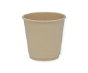 紙コップ バガス二重カップ PLAコート 10オンス 90mm口径 25個入 1パック(25個入) 004533083