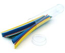 収縮チューブセット φ7mm×6色 12本入 1箱(12本入) HS020012OC-160*7