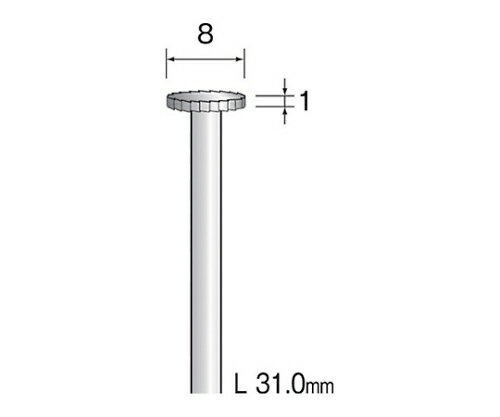 ミニター ハイスカッター　ストレートカット　8mmΦ 1個 BS2042