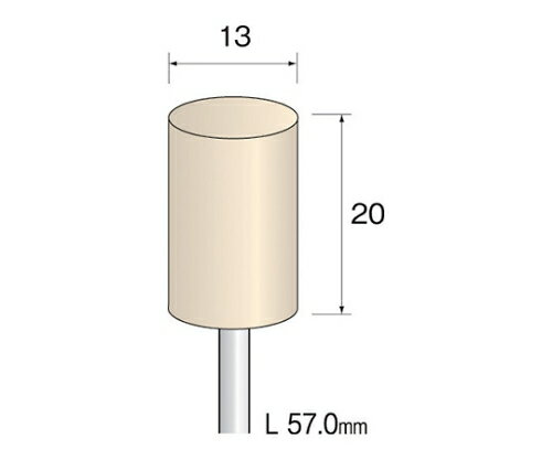 ミニター フェルトバフ　ハード　13mmΦ×20mm　（10個） 1パック(10個入) GA2138