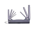 SIGNET ボールヘックスレンチセット 折りたたみ式 1セット 36282(4)