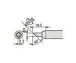 太洋電機産業（goot） 替こて先3K型 RX802/852AS用 1本 RX-80HRT-PH3K