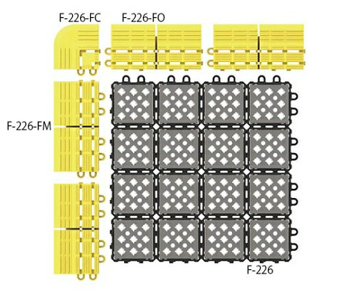山崎産業（コンドル） ノンスリップ メタルグリップ(本駒) 1枚 F-226