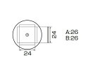 白光（HAKKO） SMDリワーク用ノズル PLCC 25×25mm 1個 A1137B