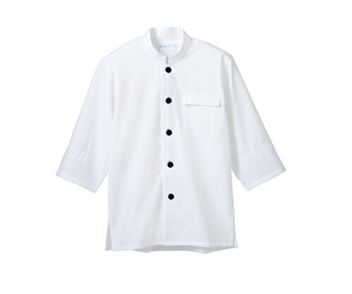 住商モンブラン 調理コート 男女兼用 7分袖ネット付 白 1枚 2-651 L