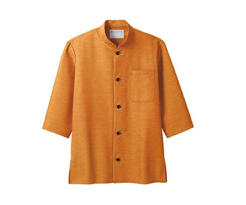 住商モンブラン シャツ 男女兼用 7分袖 オレンジ 1枚 2-717 3L