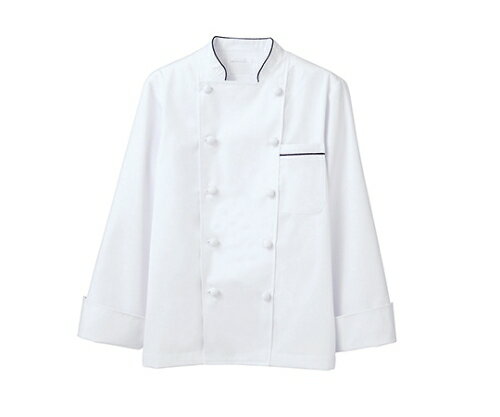 住商モンブラン コックコート 男女兼用 長袖 白/黒 1枚 6-913 3L