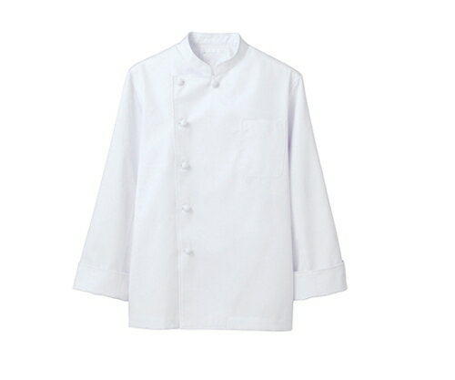 住商モンブラン コックコート 男女兼用 長袖 白 1枚 6-921 M