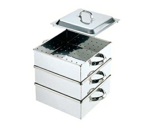 江部松商事 EBM 18-8 業務用角蒸器 33cm 2段 1個 464700