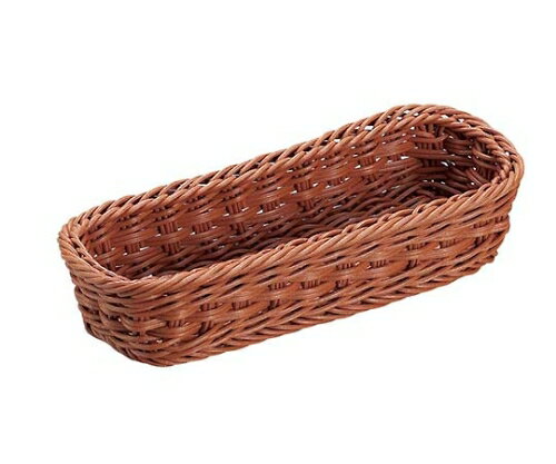 【在庫一掃/特価販売】シンドー 抗菌樹脂 カトラリーバスケット DS109 ブラウン 1個 7703880